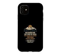 Custodia per iPhone 11 Benedetto sia il Signore la mia roccia per la battaglia Salmo 1441