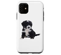 Custodia per iPhone 11 Bernedoodle Dog Mini Bernedoodle Super Cute Canine
