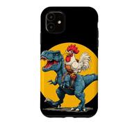 Custodia per iPhone 11 Best Friends - Costume da pollo per gli amanti dei dinosauri