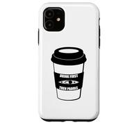 Custodia per iPhone 11 Bevi prima il caffè e poi pagaia in kayak