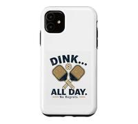Custodia per iPhone 11 Bevi tutto il giorno senza rimpianti Funny Pickleball