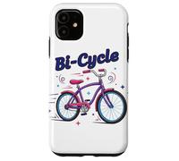 Custodia per iPhone 11 Bi-Cycle Bisessuale Pride Bandiera Colori Bicicletta Pun Design