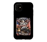 Custodia per iPhone 11 Big Boy 4014 Train America Turns 250 Years Freedom Patriotic