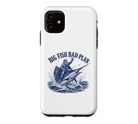 Custodia per iPhone 11 Big Fish Bad Plan Capitano della pesca in acqua salata