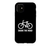 Custodia per iPhone 11 Bike Share the Road with Bicycle for Biking and Bikers