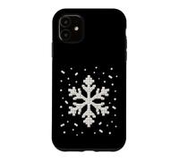 Custodia per iPhone 11 Blocco di mattoni a forma di fiocco di neve per costruire maestri e