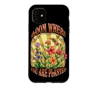 Custodia per iPhone 11 Bloom Where You Are Planted Design vintage floreale