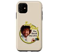 Custodia per iPhone 11 Bob Ross Just Beat The Devil Out of It