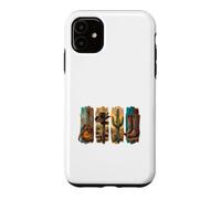 Custodia per iPhone 11 Boho Western Chitarra, stivale, cappello