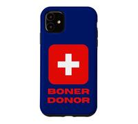 Custodia per iPhone 11 Boner Donor Life Guard Cross Saving vite con umorismo