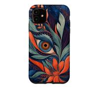 Custodia per iPhone 11 Botanico Occhio Come Simbolo Astratto Simbolo Mistico Estetica