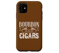 Custodia per iPhone 11 Bourbon e sigari stile vintage invecchiato