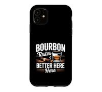 Custodia per iPhone 11 Bourbon ha un sapore migliore nel cortile Bourbon Cigar Humor