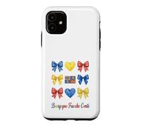 Custodia per iPhone 11 Bourgogne Franche Comté Coquette Bow Girls