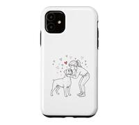 Custodia per iPhone 11 Boxer Dog Love