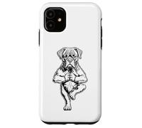 Custodia per iPhone 11 Boxer Yoga Cucciolo Cane Divertente Cane Albero Posa Vrikshasana