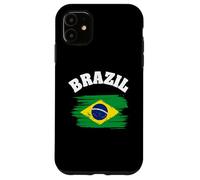 Custodia per iPhone 11 Brazil National Flag Country Pride Roots Vintage Gift