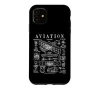 Custodia per iPhone 11 Brevetto aereo pilota aeroplano Wright Brothers