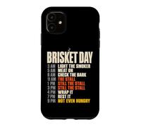 Custodia per iPhone 11 Brisket Day Schedule Funny BBQ Smoker Pitmaster The Stall