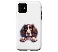 Custodia per iPhone 11 Brittany English Springer Spaniel Cocker Spaniel Dog Face