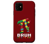 Custodia per iPhone 11 Bruh È Pi Day Dabbing Pi Brick Pi Blocks Master Builder