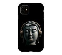 Custodia per iPhone 11 Buddha con Cuffie Mindfulness Musica Boho Zen Buddhismo