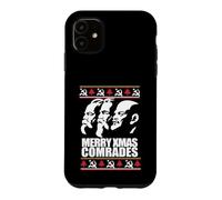 Custodia per iPhone 11 BUON NATALE COMPAGNO Brutto Maglione di Natale Marx Angeli Lenin