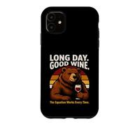 Custodia per iPhone 11 Buon vino lungo giorno L'equazione funziona ogni volta