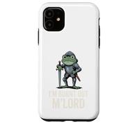 Custodia per iPhone 11 Burnt Out M'Lord Frog Knight Fantasy Meme Quote Men Women