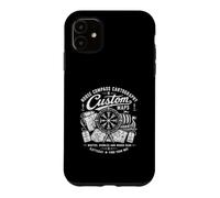 Custodia per iPhone 11 Bussola Norrena Cartografia Mappe Personalizzate Percorsi Mari Agitati
