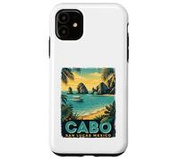 Custodia per iPhone 11 Cabo San Lucas Messico - Vacanza al mare retrò vacanze di primavera