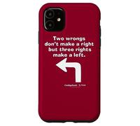 Custodia per iPhone 11 Caddyshack Two Wrongs Don't Make a Right