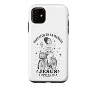 Custodia per iPhone 11 Cafecito en la Mañana Jesús Todo el Día Cristiana