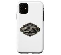 Custodia per iPhone 11 Caffè Devotee Inner Circle Divertente Caffeina Design