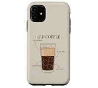 Custodia per iPhone 11 Caffè freddo Cold Brew Latte d'avena Sciroppo di vaniglia Ghiaccio