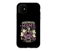 Custodia per iPhone 11 Caffè iperstimolato per bambini Moms Club Spooky Season Ghost