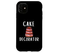 Custodia per iPhone 11 Cake Decorator Uniform Wedding Bakers Pastry Chef Bakery