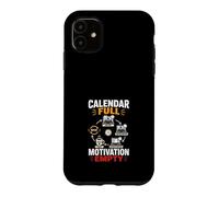 Custodia per iPhone 11 Calendario Pieno Motivazione Vuota Design Ufficio