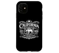 Custodia per iPhone 11 California 1850 Orso Vintage Socal Norcal Los Angeles State