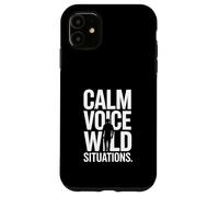 Custodia per iPhone 11 Calma Voce Situazioni Selvatiche Rispond