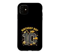Custodia per iPhone 11 Camion dell'escavatore della costruzione del ragazzo del decimo compleanno