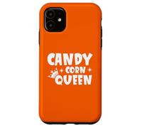 Custodia per iPhone 11 Candy Corn Queen Halloween Divertente Autunno