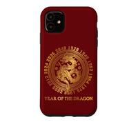 Custodia per iPhone 11 Capodanno Cinese Del Drago Zodiaco Cinese Anni 2024