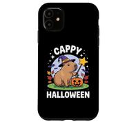 Custodia per iPhone 11 Cappy Halloween Funny Cute Capybara Wizard Halloween