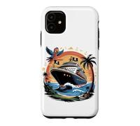 Custodia per iPhone 11 Caribbean Cruise Ship Vacation Cruising
