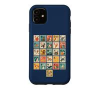 Custodia per iPhone 11 Carino Animale Alfabeto ABC Apprendimento Classroom Teach