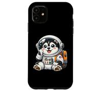 Custodia per iPhone 11 Carino cartone animato Husky Spazio ed Explorer Astronauta Cane