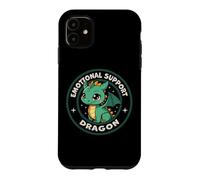 Custodia per iPhone 11 Carino Supporto Emotivo Drago Kawaii Chibi