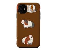 Custodia per iPhone 11 Carino tipi di porcellini d'India per i proprietari e gli amanti della cavia