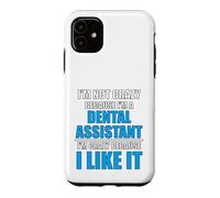 Custodia per iPhone 11 Carriera dentale Ama il mio lavoro Pazzo assistente dentale